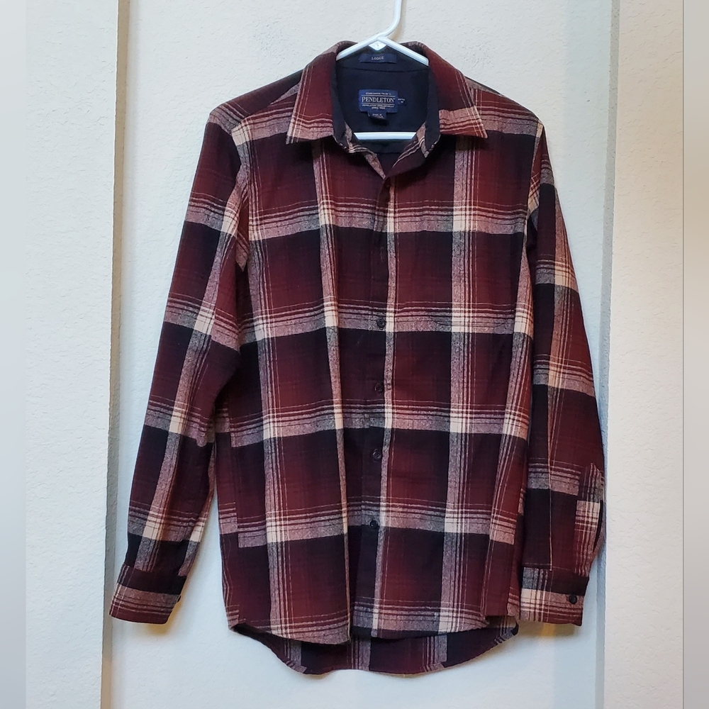 Pendleton Plaid 100% Virgin Wool Fitted Shirt. Si… - image 8
